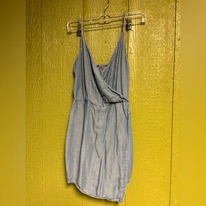 Rue21 Light Blue Denim Romper Western Country